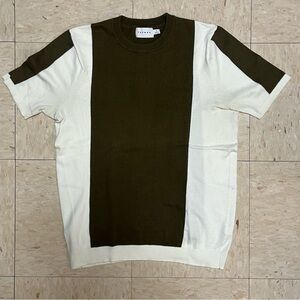 Topman Knit Colorblock Shirt